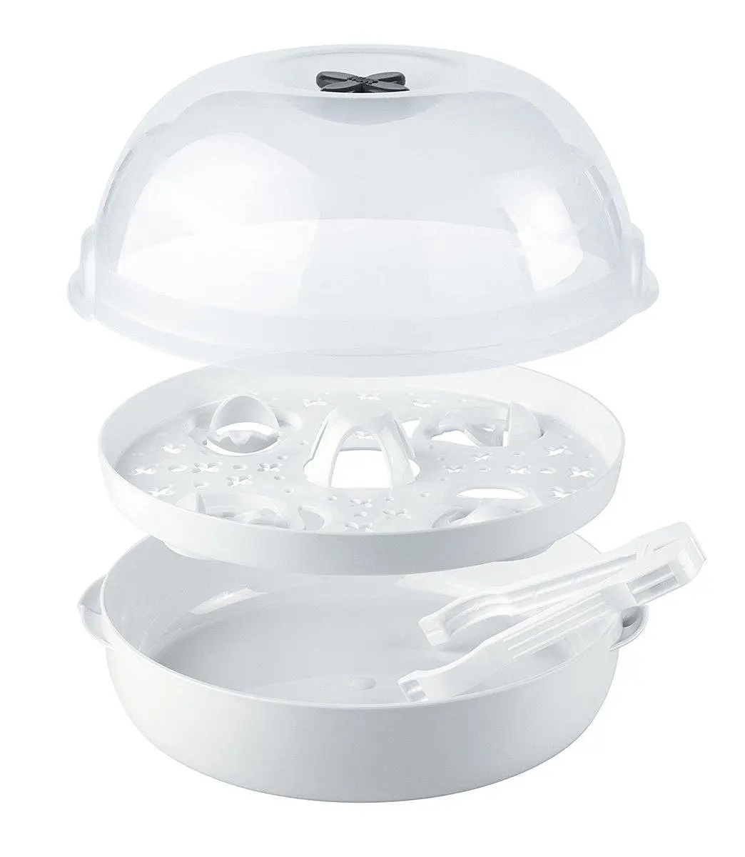 NUK MicroExpress Plus Magnetron Sterilisator - 4 Flessen - Wit