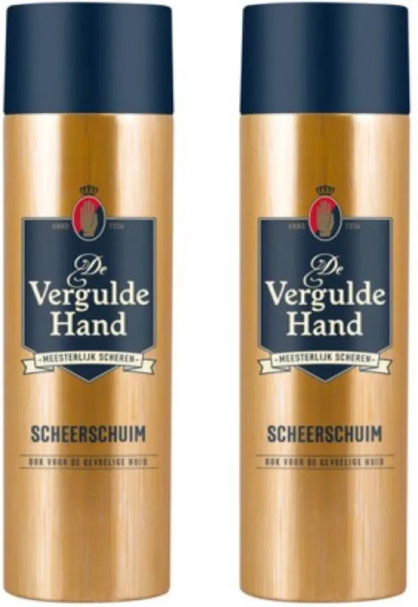 Vergulde Hand Scheerschuim Duo Pack 500ml