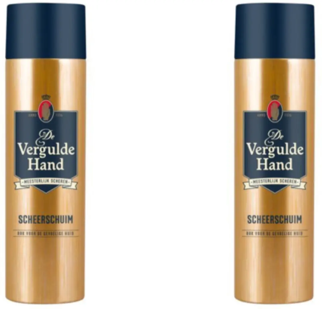Vergulde Hand Scheerschuim Duo Pack 500ml