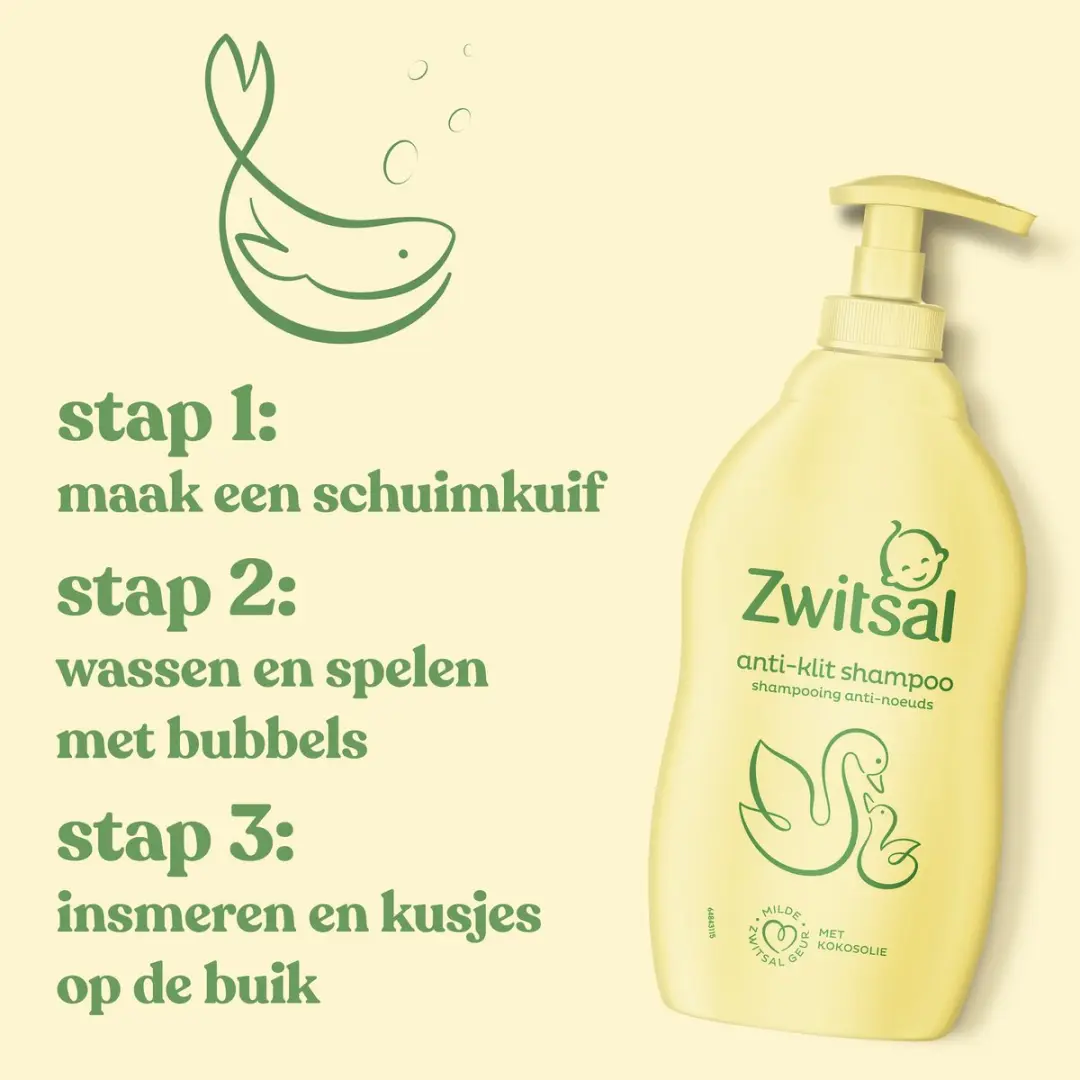 Zwitsal Anti-Klit Baby Shampoo 2400ml - 6 Stuks