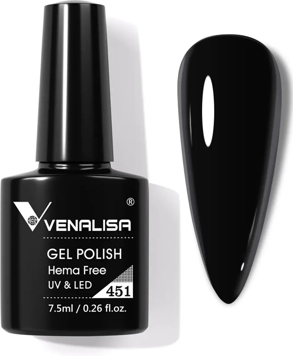 Venalisa UV Gellak Zwart 7.5ml