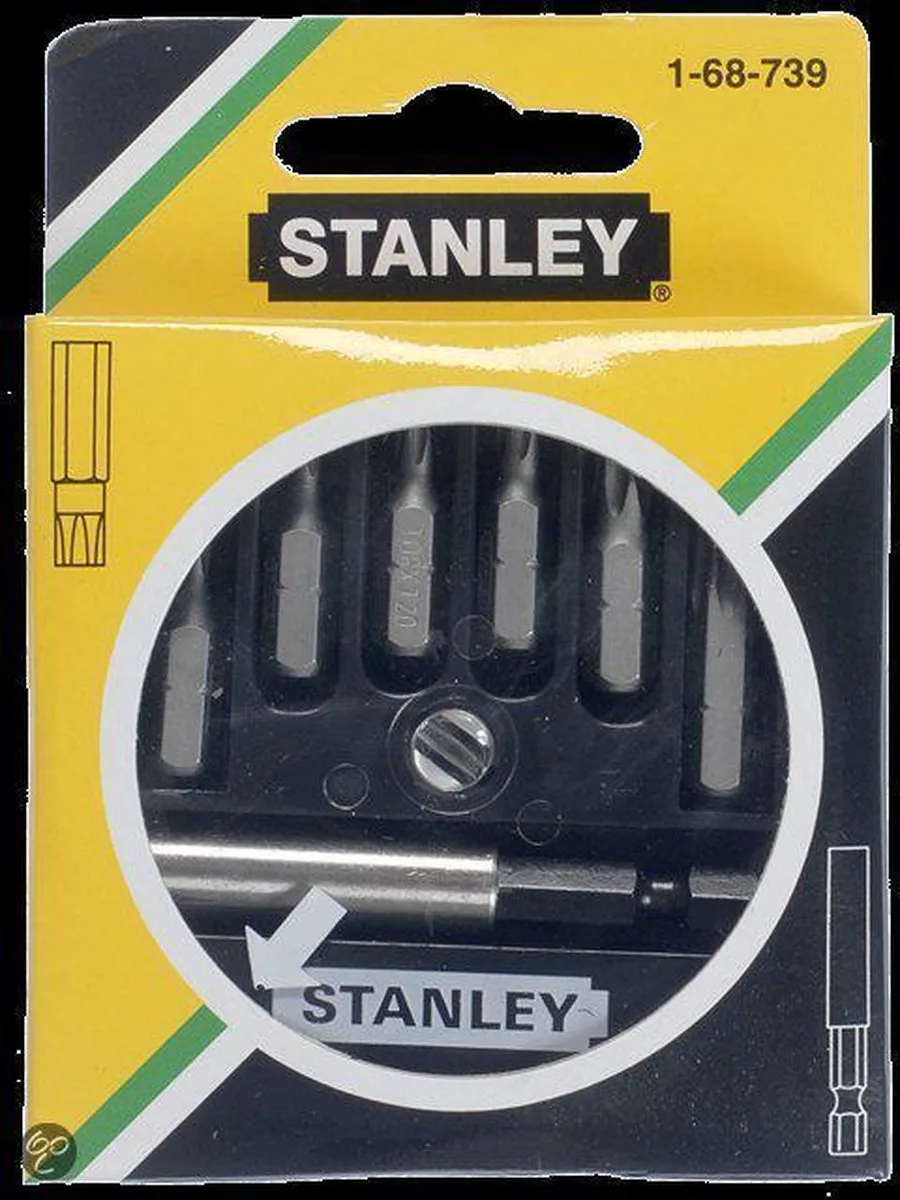 Stanley Assortiment Bits 7-delig - Metaal