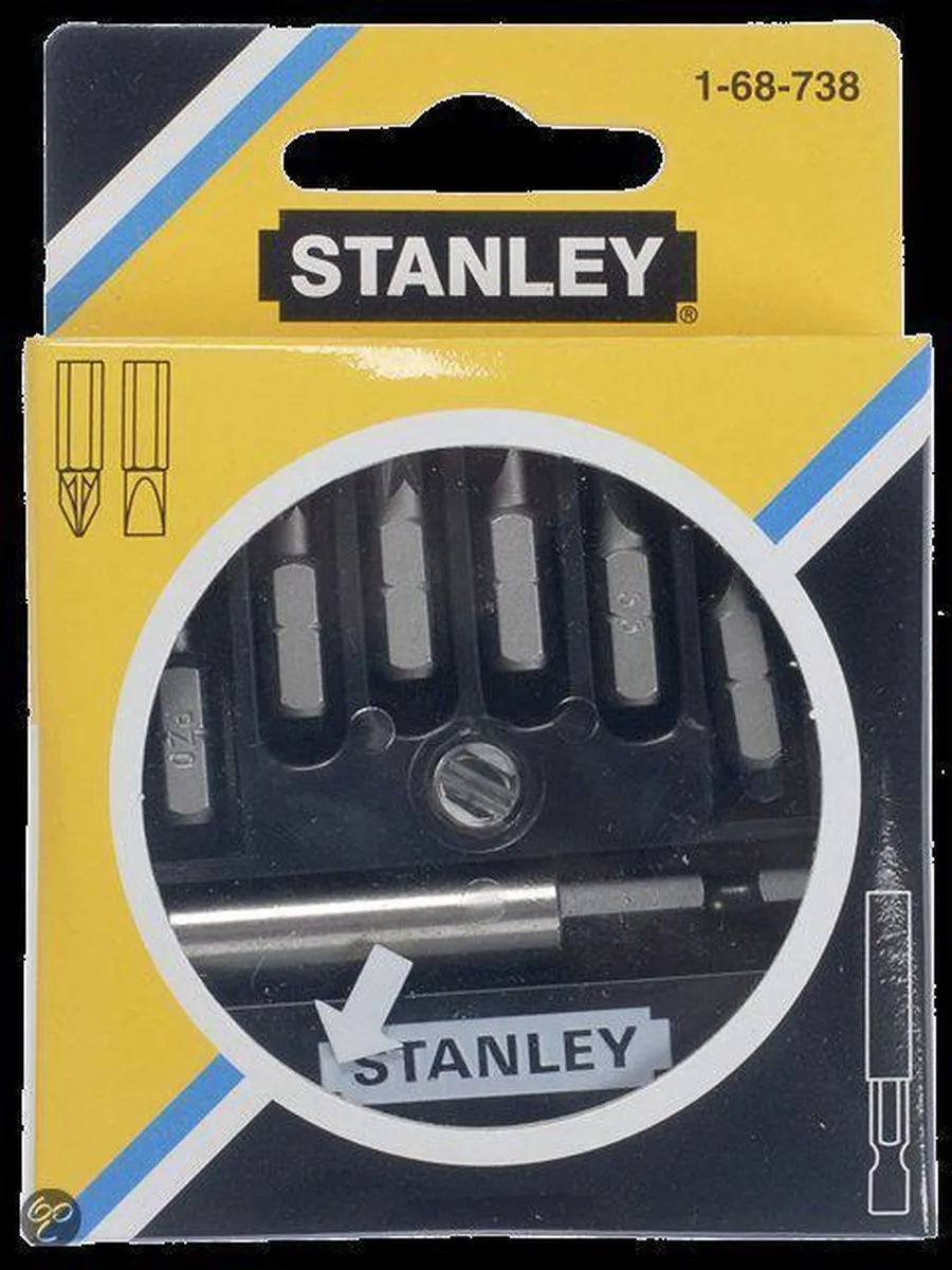 Stanley Assortiment Bits 7-delig - Metaal