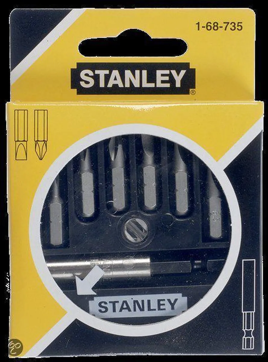 Stanley Assortiment Bits 7-delig - Metaal