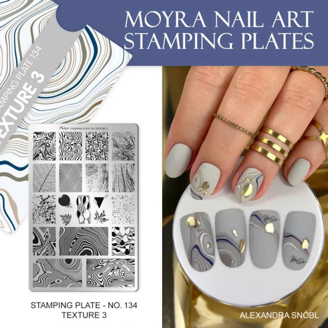 Moyra Stamping Plate 134 TEXTURE 3 - 55g