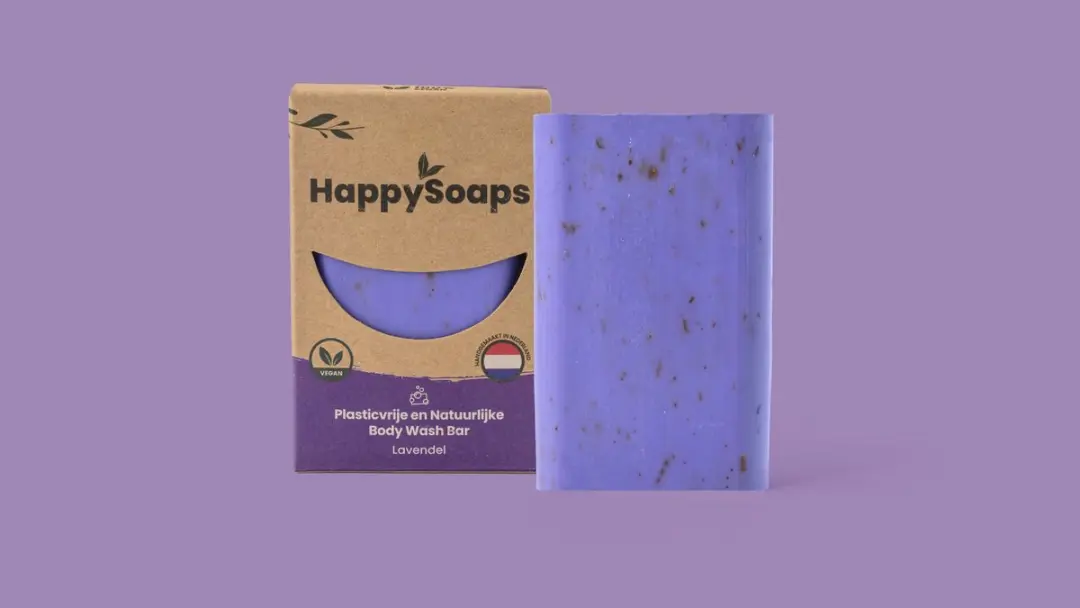 HappySoaps Lavender Rain Douchezeep 100g - 3 Stuks