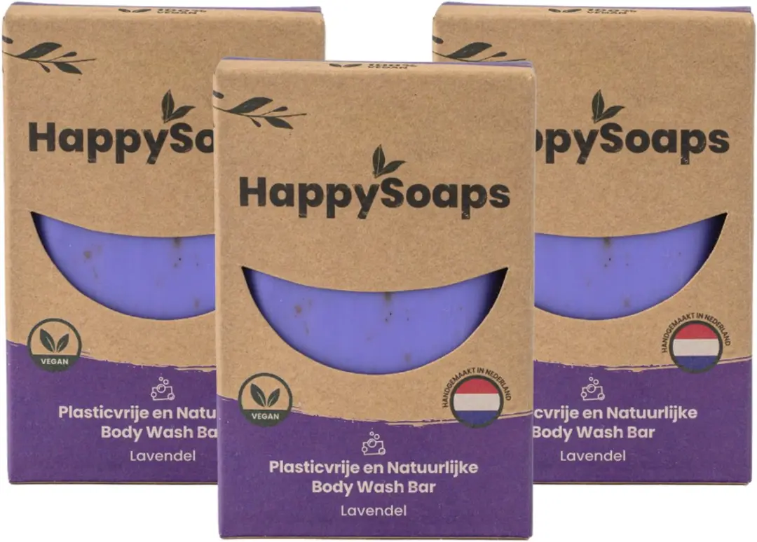 HappySoaps Lavender Rain Douchezeep 100g