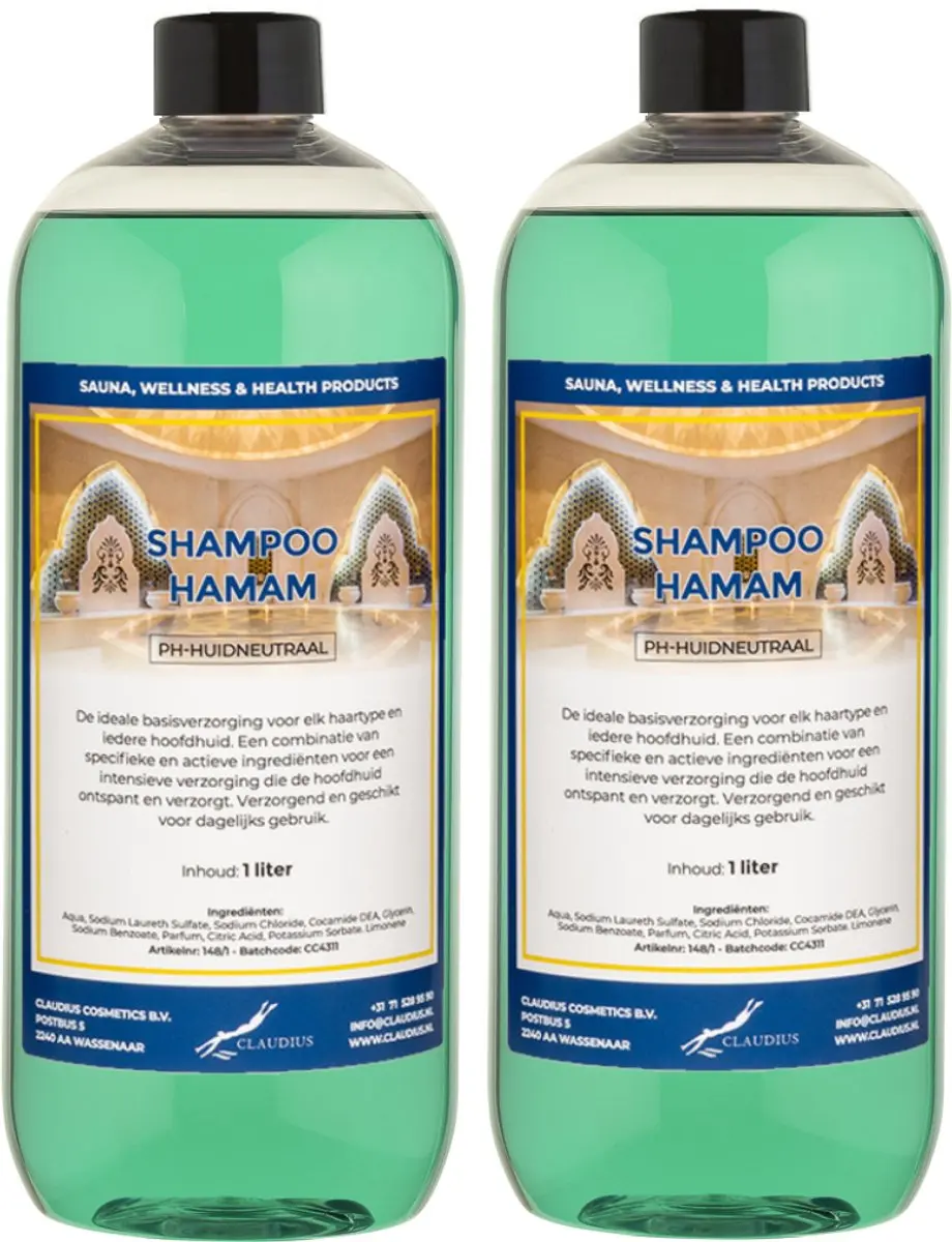 Splashbox Cosmetics Hamam Shampoo 1L - 2 Stuks