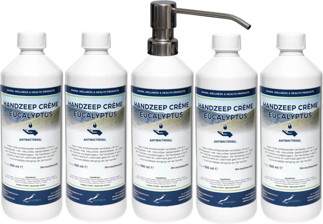 Splashbox Cosmetics Handzeep Crème Eucalyptus 500ml