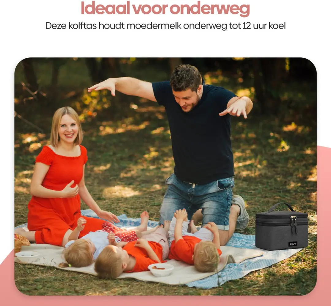 FÍNT Luxe Koeltas 6L - 12u Koeling - Zwart