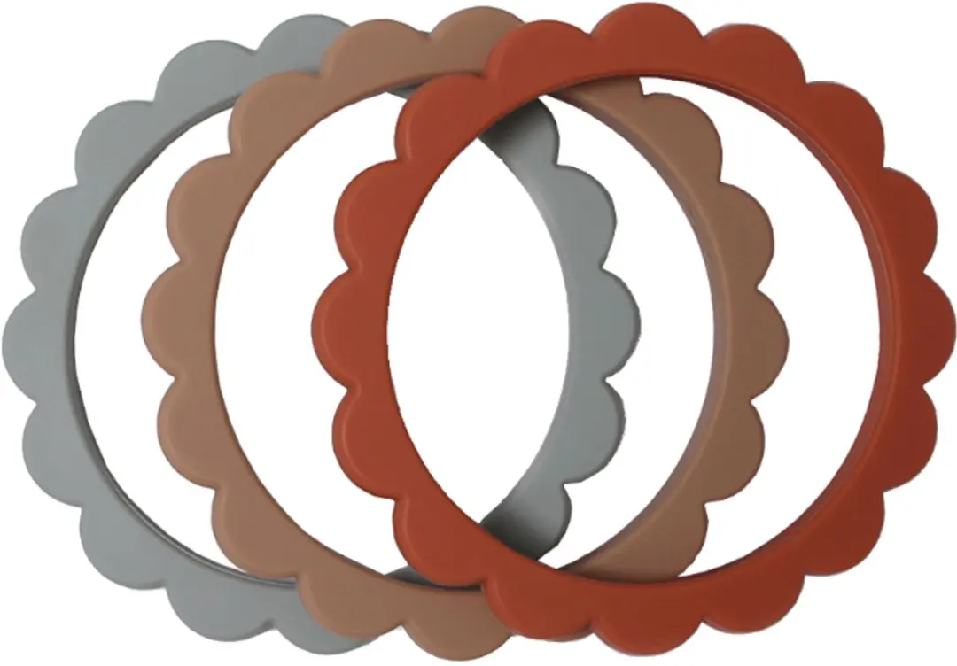 Mushie Bloemen Bijtring/Armband Clementine