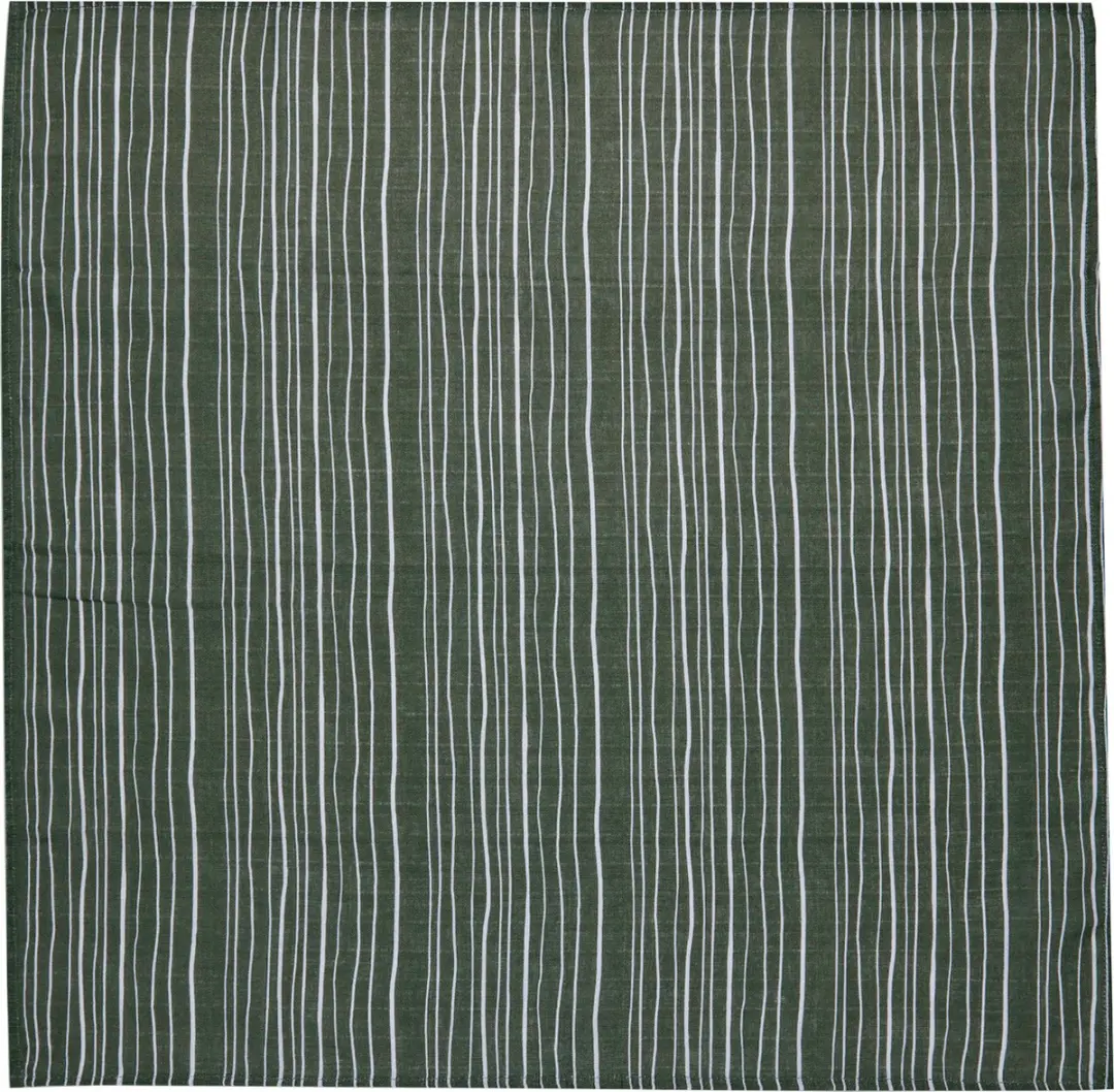 Jollein Hydrofiele Doek Small 70x70cm Stripe&Olive - 2 Stuks - afbeelding 6 van 6