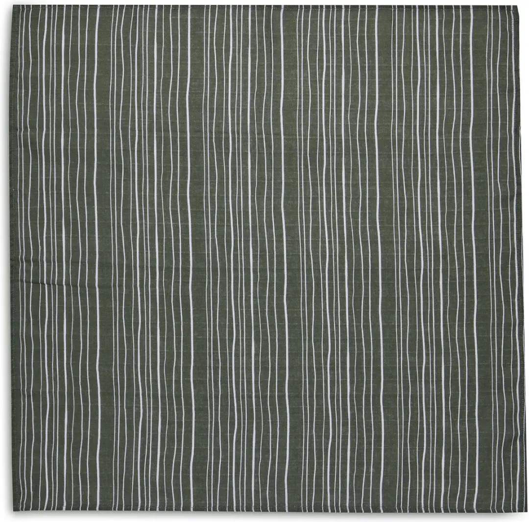 Jollein Hydrofiele Doek Small 70x70cm Stripe&Olive - 2 Stuks