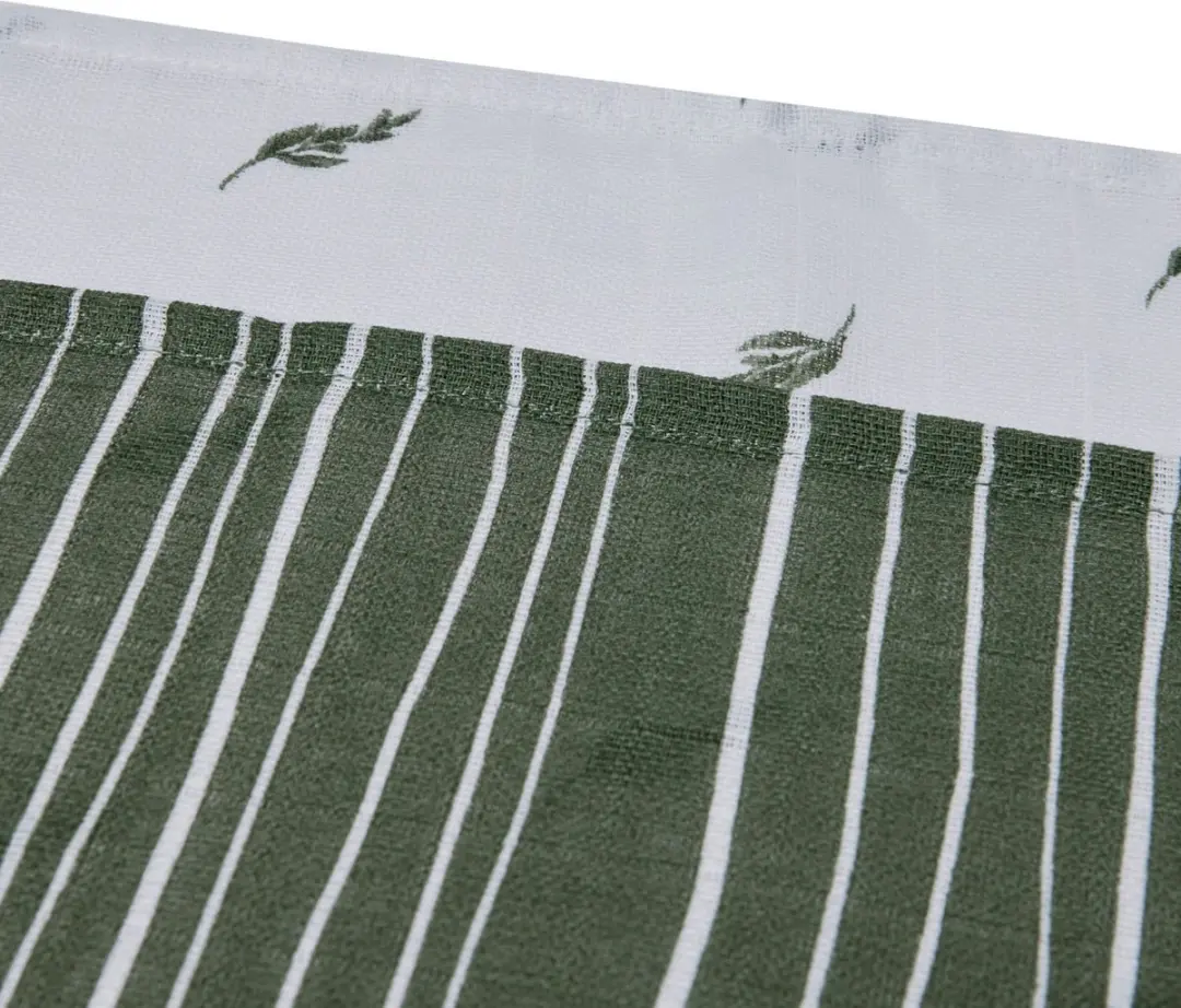 Jollein Hydrofiele Doek Small 70x70cm Stripe&Olive - 2 Stuks