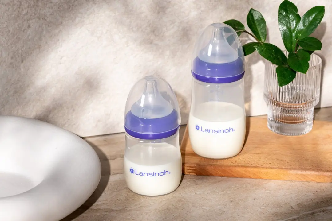 Lansinoh NaturalWave Spenen & Flesjes Starterset 240ml - Transparant/Paars