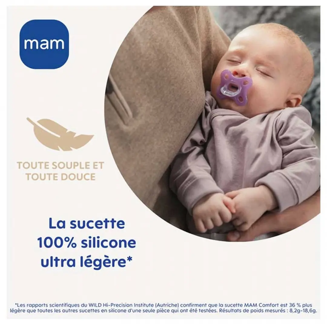MAM Comfort Fysiologische Fopspeen Roze - Set van 2