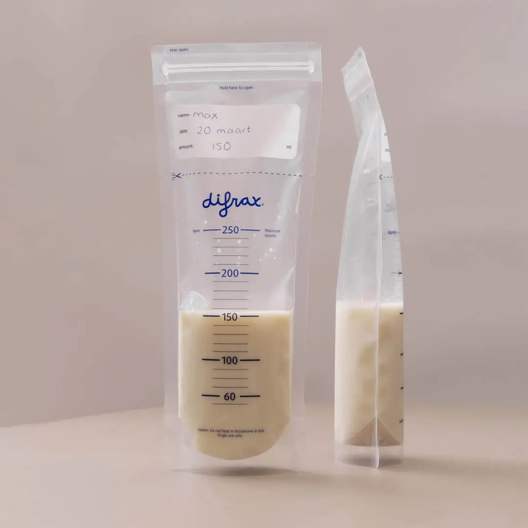 Difrax Moedermelk Bewaarzakjes 250ml - 160 Stuks - afbeelding 6 van 6