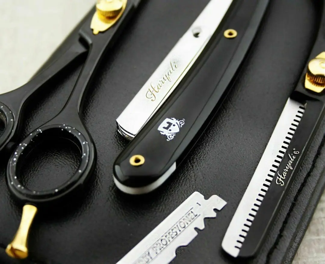 Haryali London Pro-Scissors Kappersset - 3 Stuks - Zwart