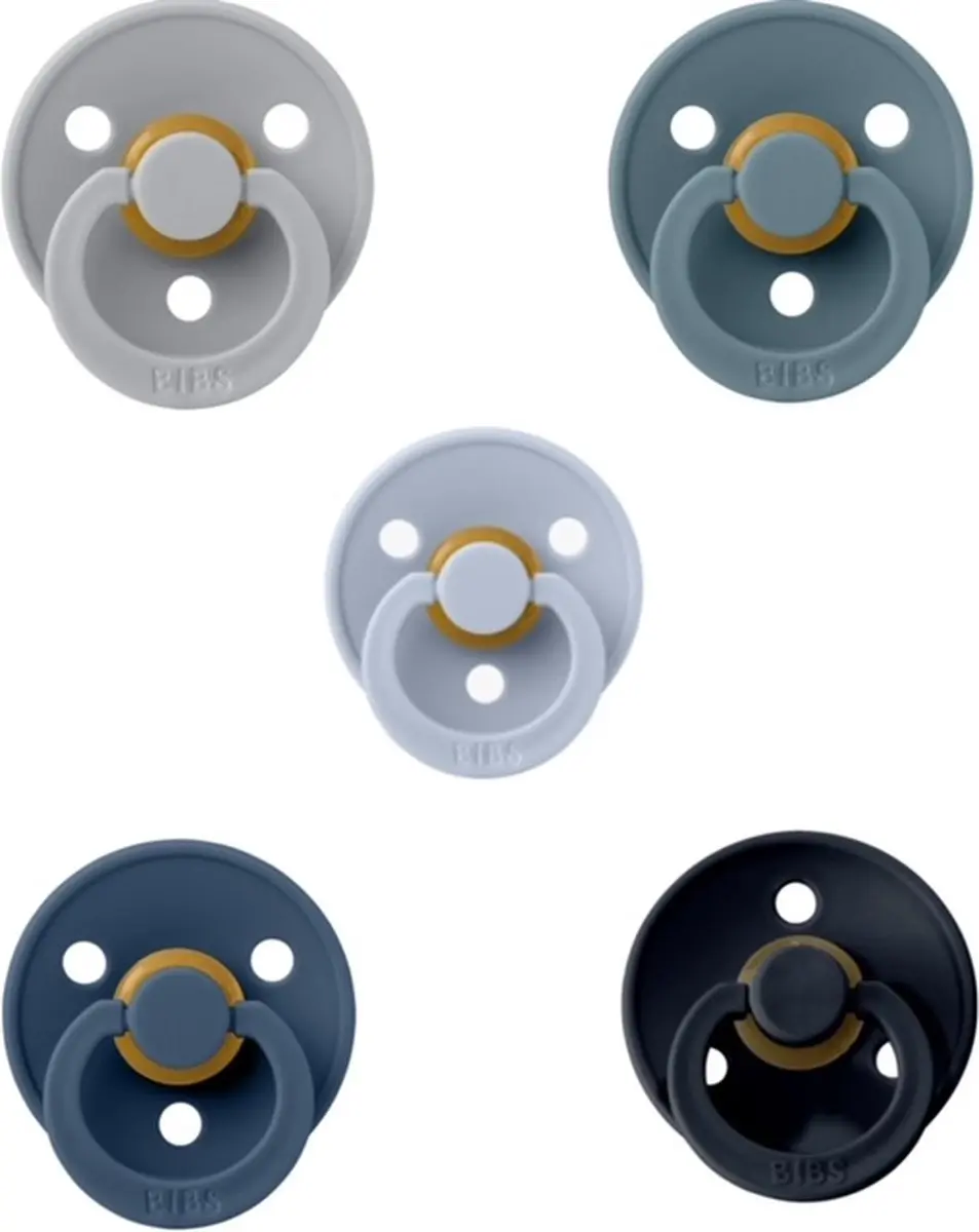BIBS Fopspenen 0-6 Maand Set 5 Stuks