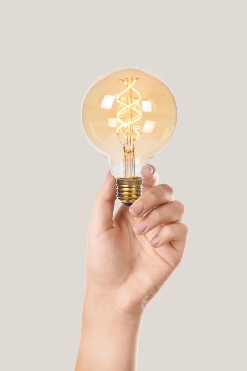 Lucide G95 Filamentlamp 4,9W 2200K - Amber
