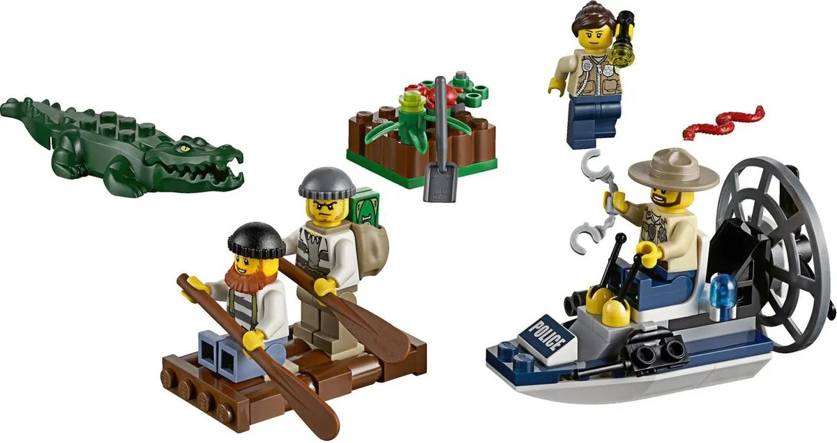 LEGO City Moeraspolitie Startset 60066 - 4 Minifiguren - afbeelding 5 van 6