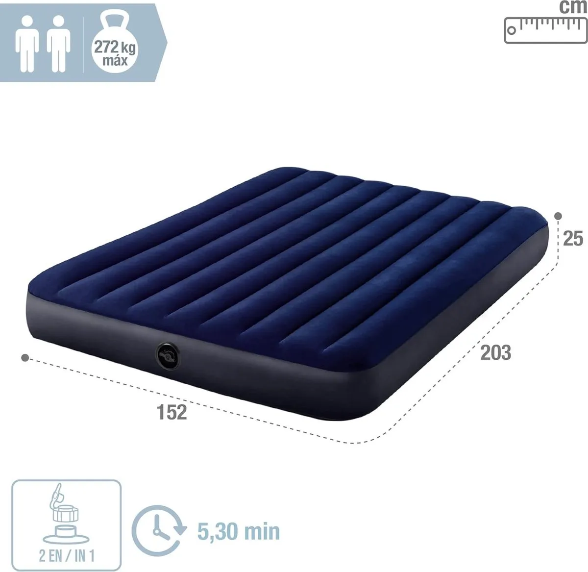 Intex Persoons Luchtbed 203x152cm