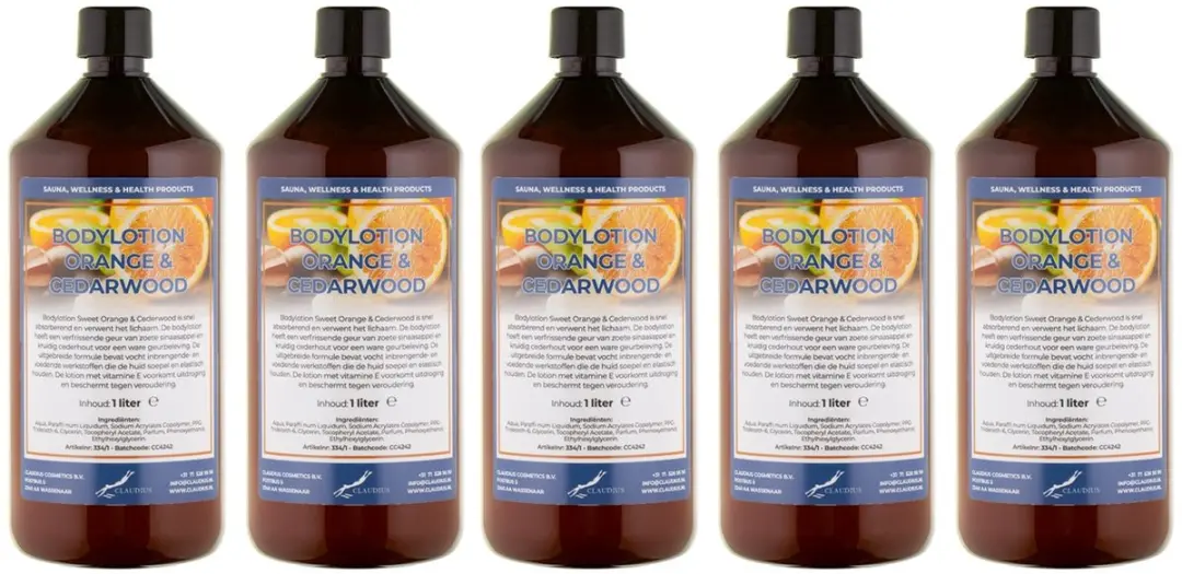 Splashbox Cosmetics Bodylotion Sweet Orange & Cedarwood 1L