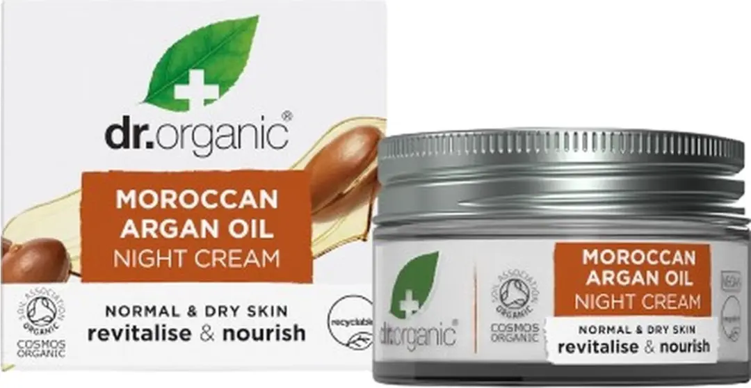 Dr Organic Arganolie Nachtcrème 50ml - Gezicht