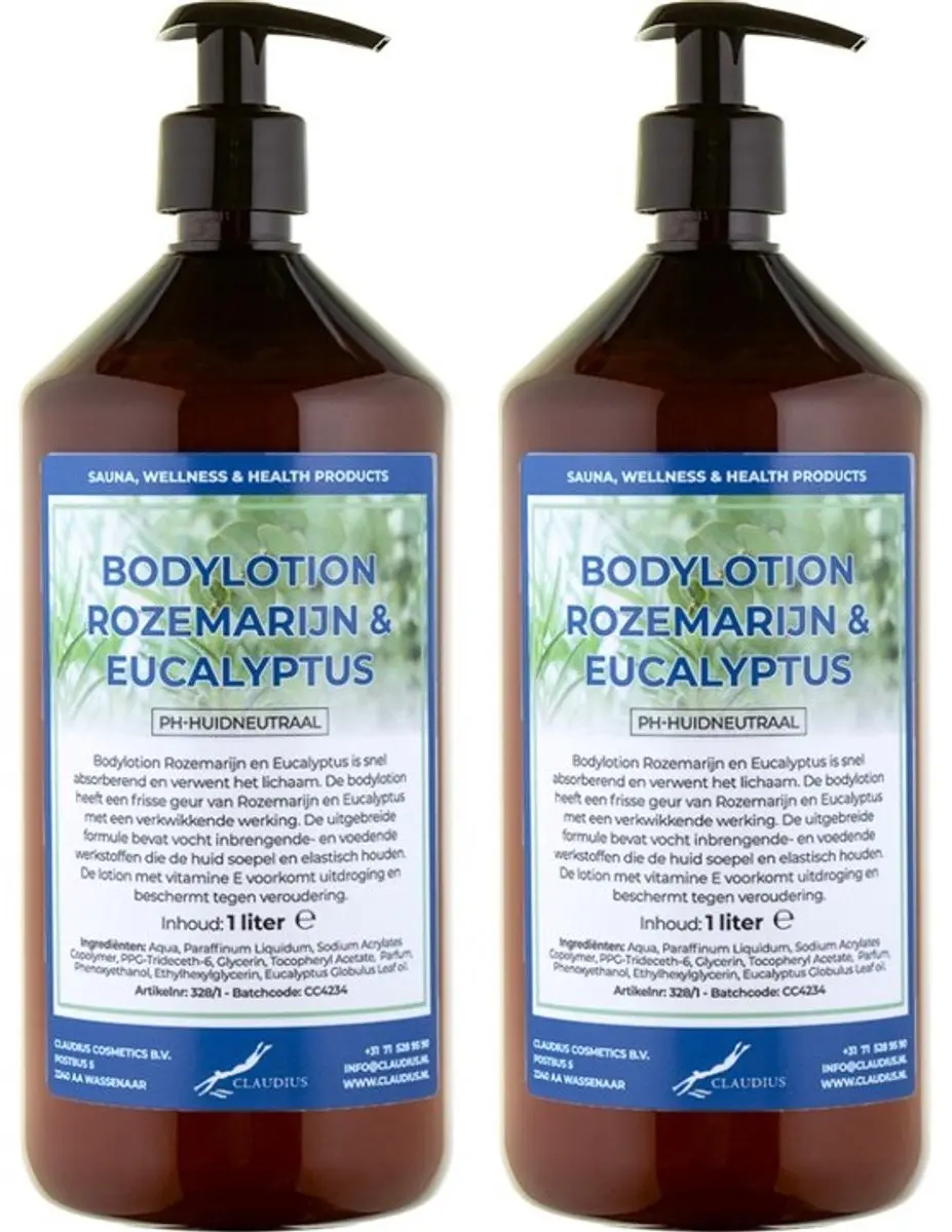 Splashbox Cosmetics Rozemarijn & Eucalyptus Bodylotion 2L