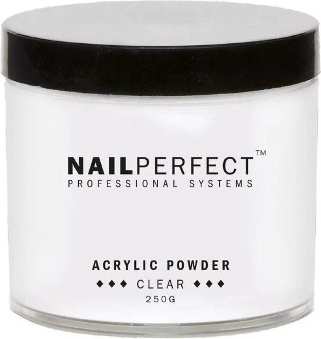 Nail Perfect Powder Clear 100ml - Zwart