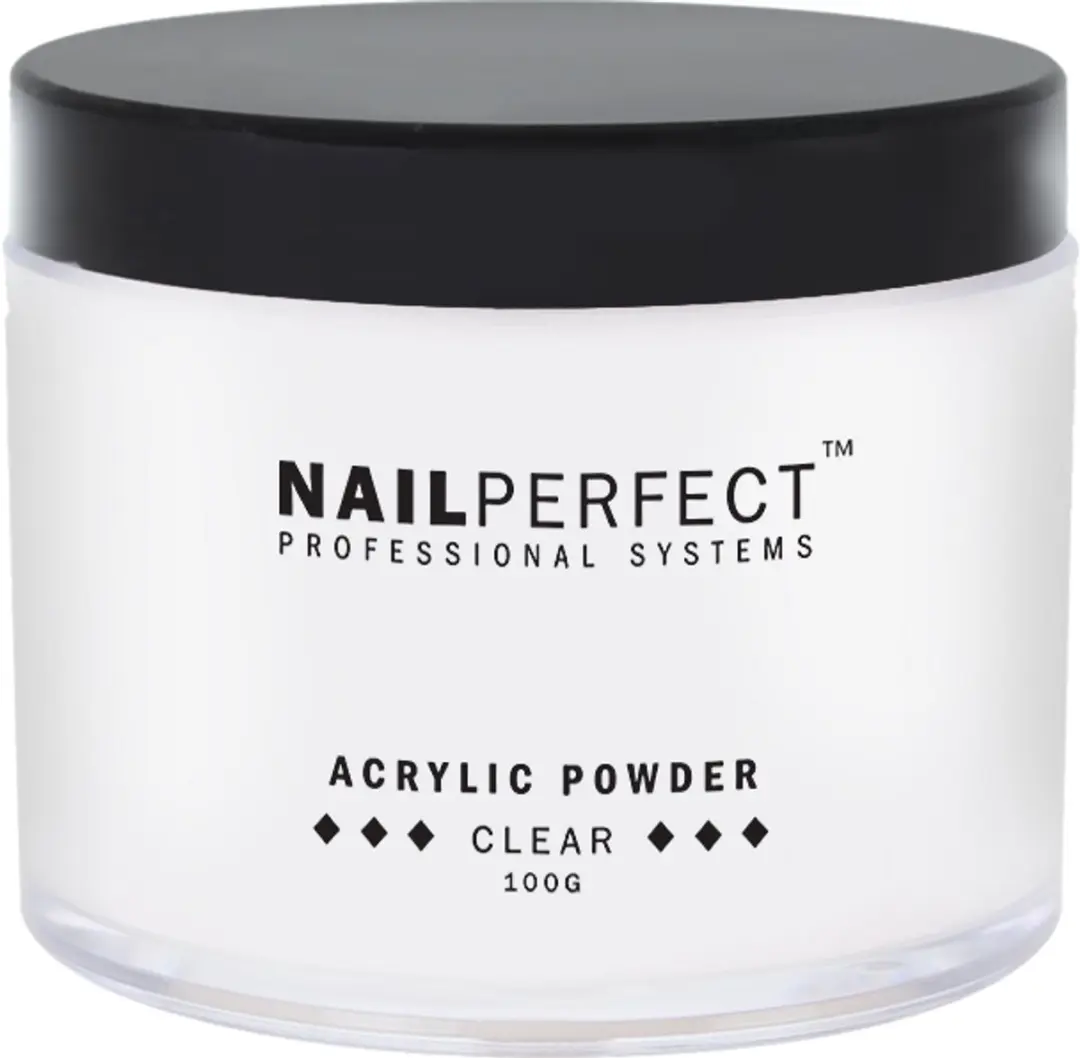 Nail Perfect Powder Clear 100ml - Zwart