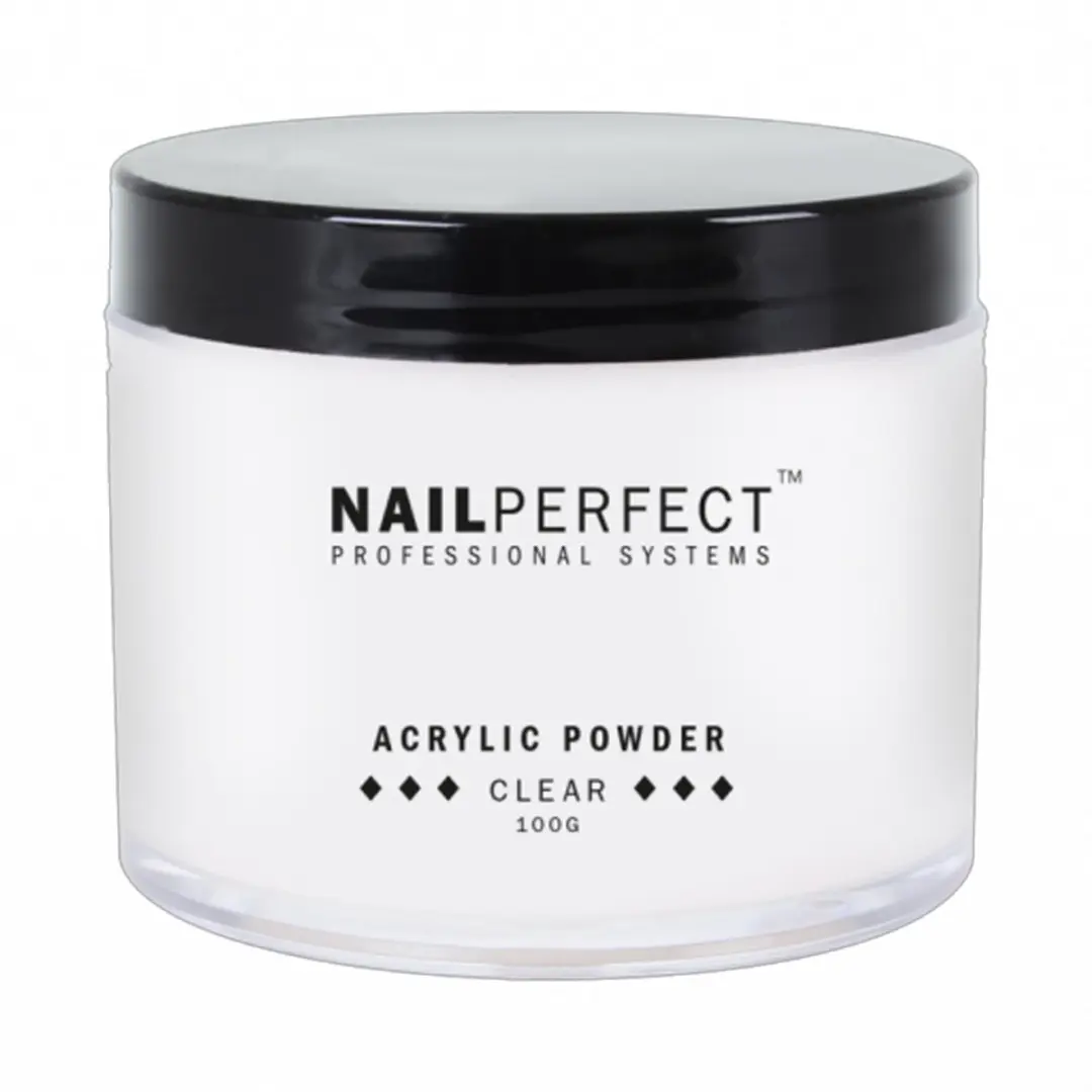 Nail Perfect Powder Clear 100ml - Zwart