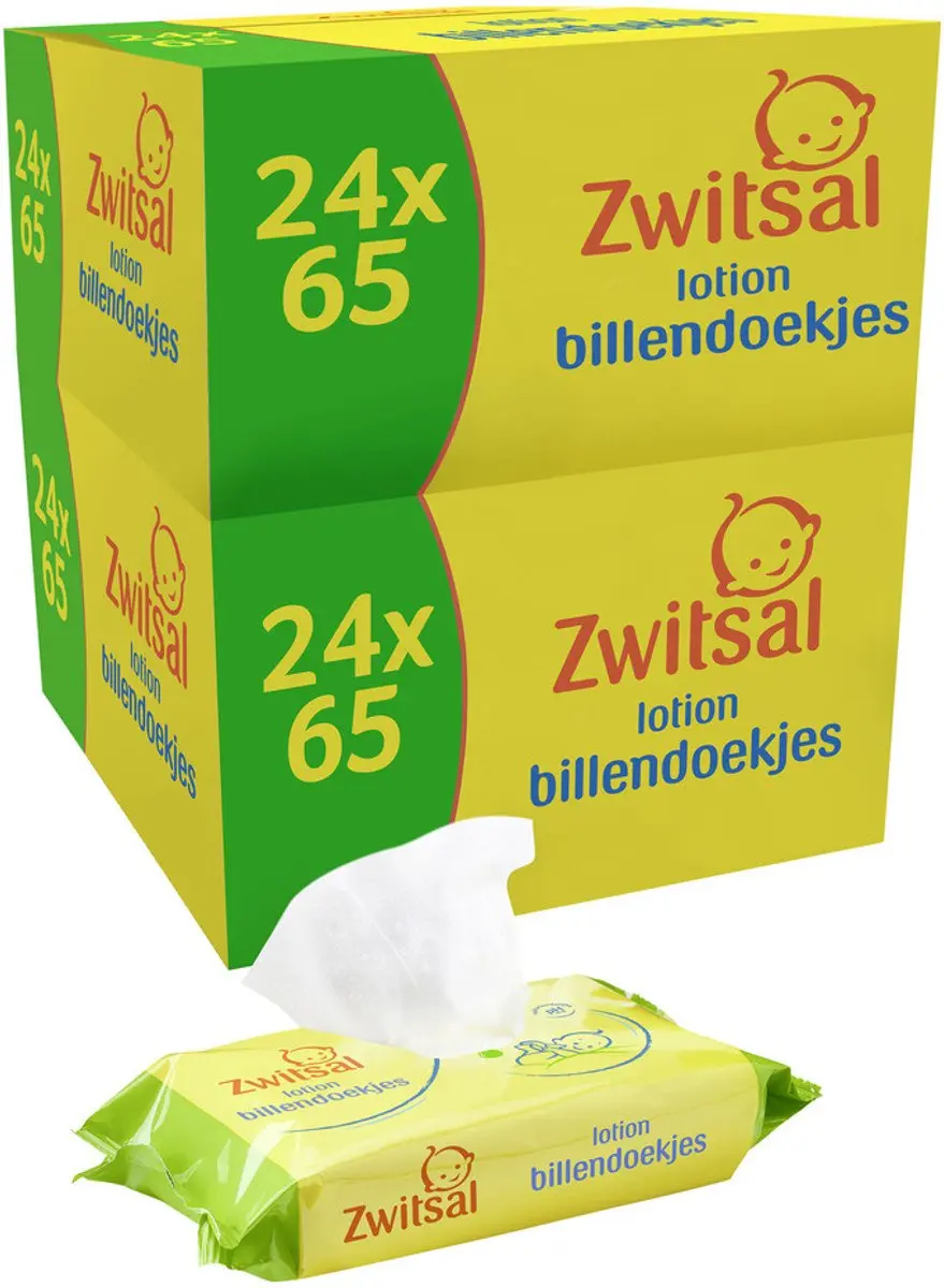 Zwitsal Billendoekjes Lotion - 2 x 1560 Stuks