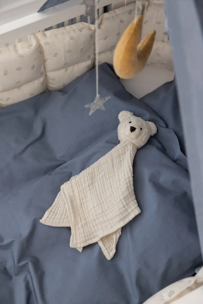Sebra Knuffeldoek IJsbeer Comfort Blanket Beary the Polarbear - Print