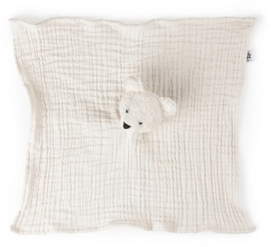 Sebra Knuffeldoek IJsbeer Comfort Blanket Beary the Polarbear - Print