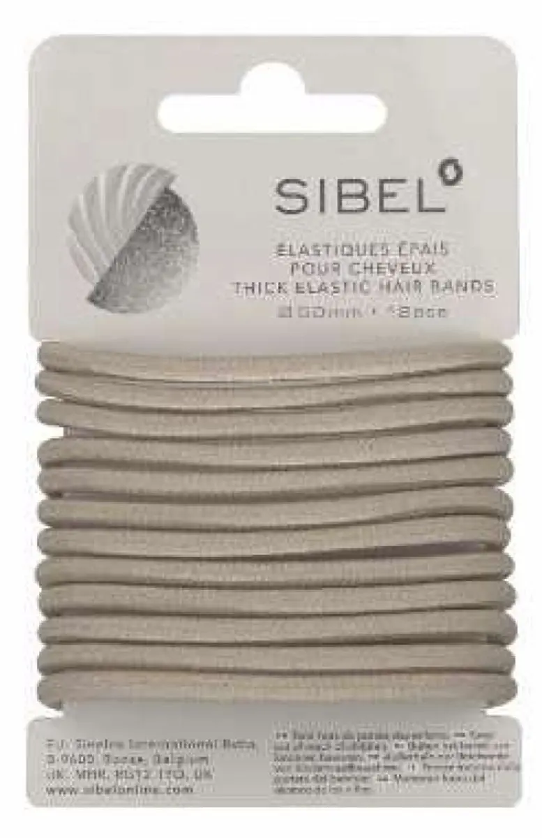 Sibel Dikke Haarelastiek Blond - 12 Stuks