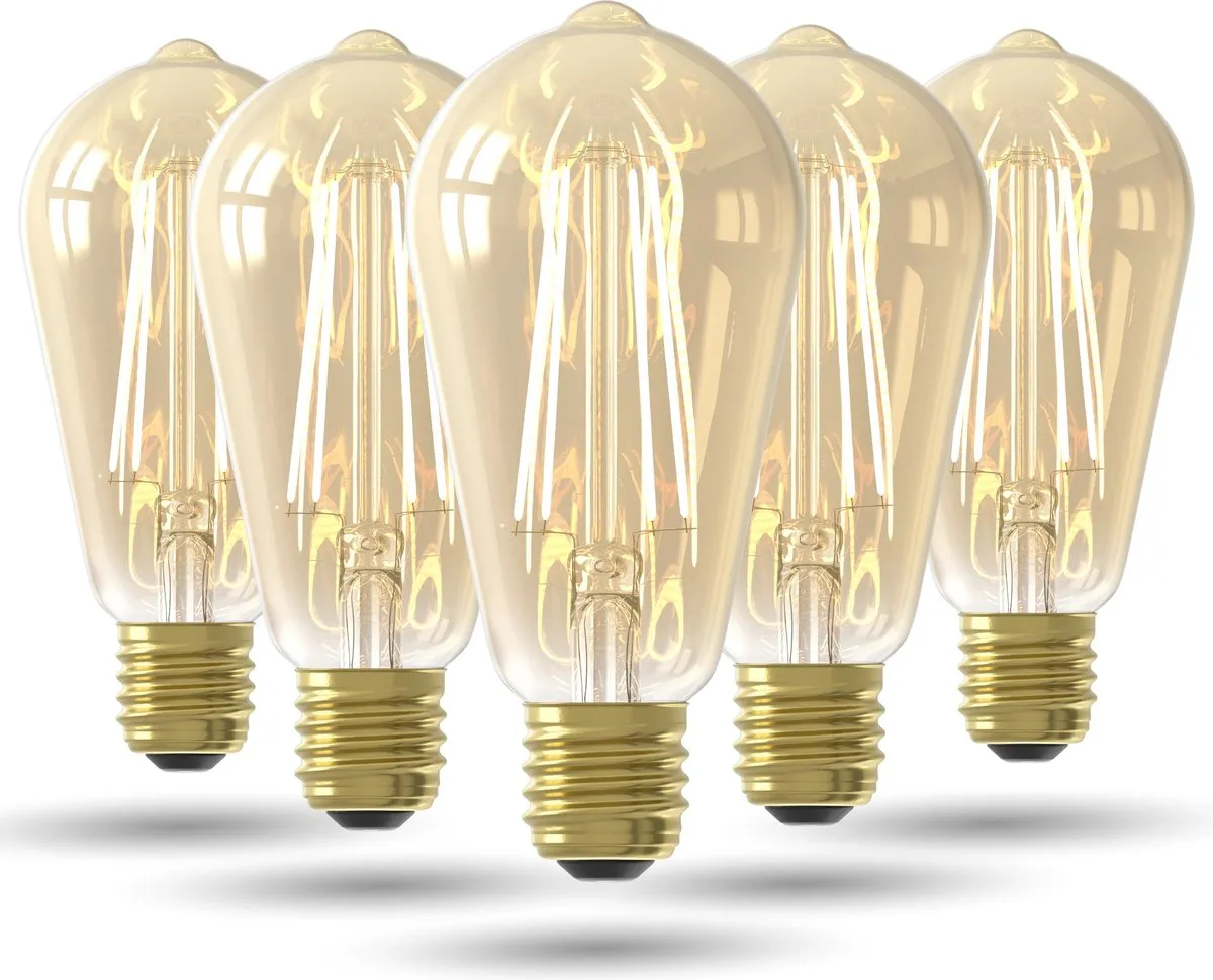 Calex LED Goud E27 ST64 4.5W 470lm 2100K