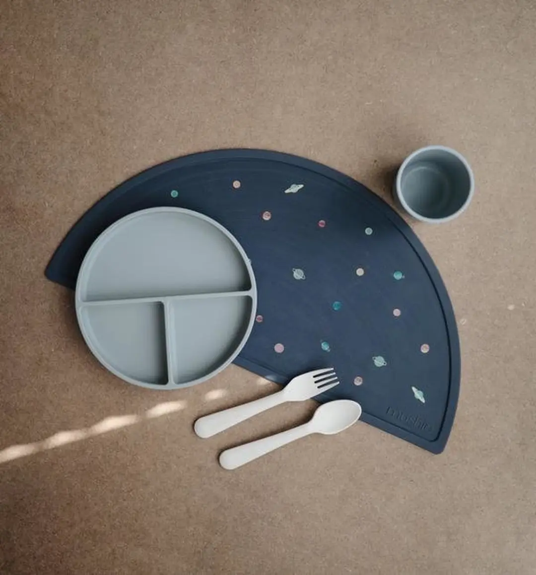 Mushie Siliconen Placemats Rocket Ship - 41cm