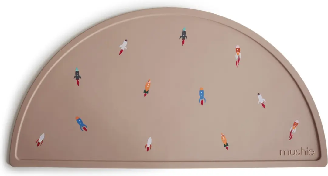 Mushie Siliconen Placemats Rocket Ship