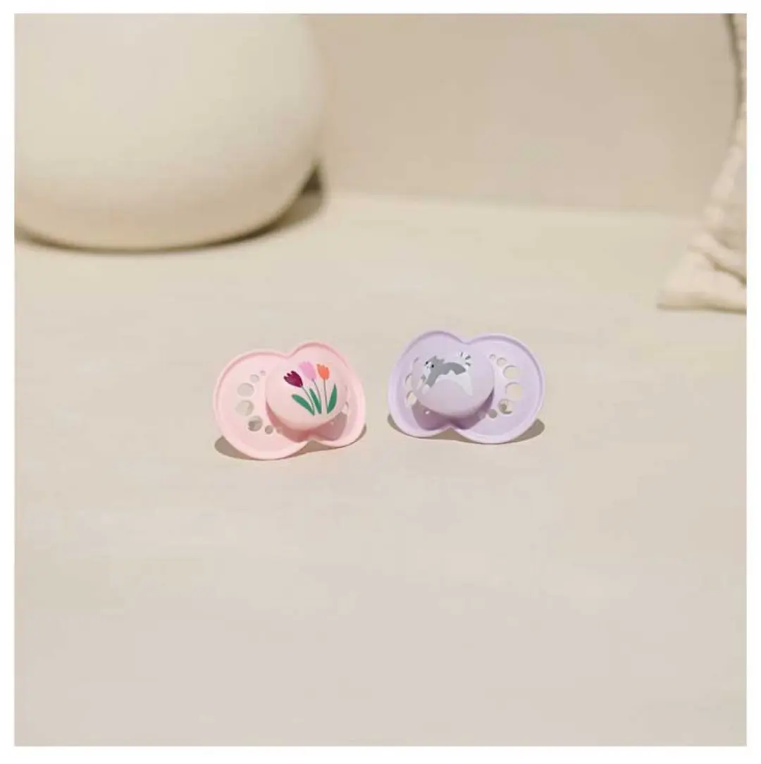 MAM Oorspronkelijke Dummy 18+ Maanden - 2 Stuks Roze/Mauve