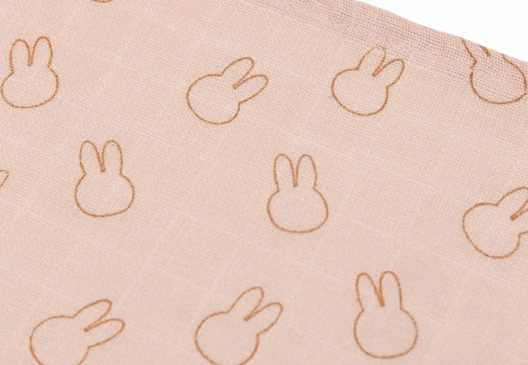 Jollein x Nijntje Hydrofiele Doek Small 70x70cm - 3 Stuks - Miffy Silhouettes Wild Rose