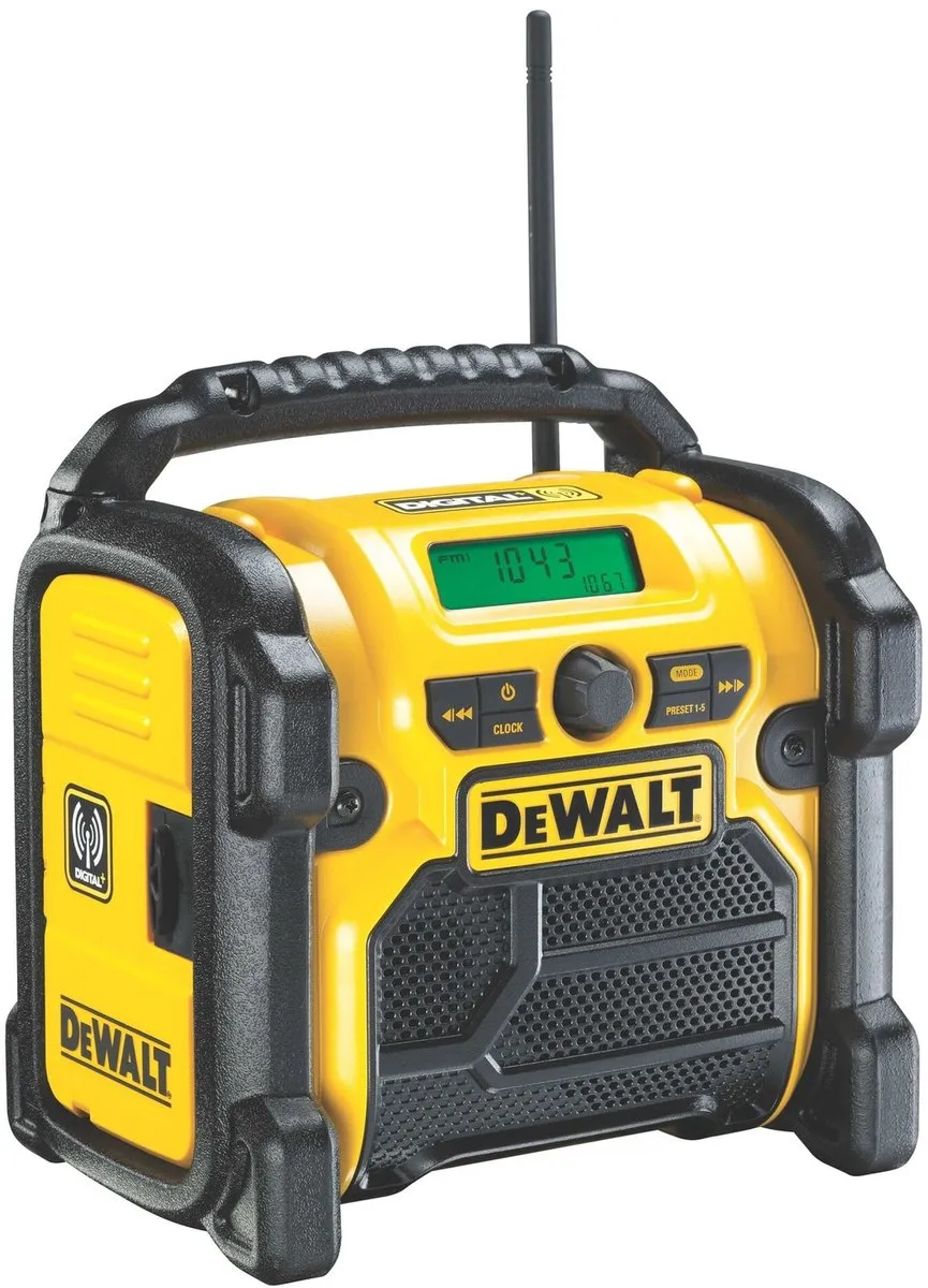 DeWalt DCR020 Bouwradio DAB+ - Zwart/Geel
