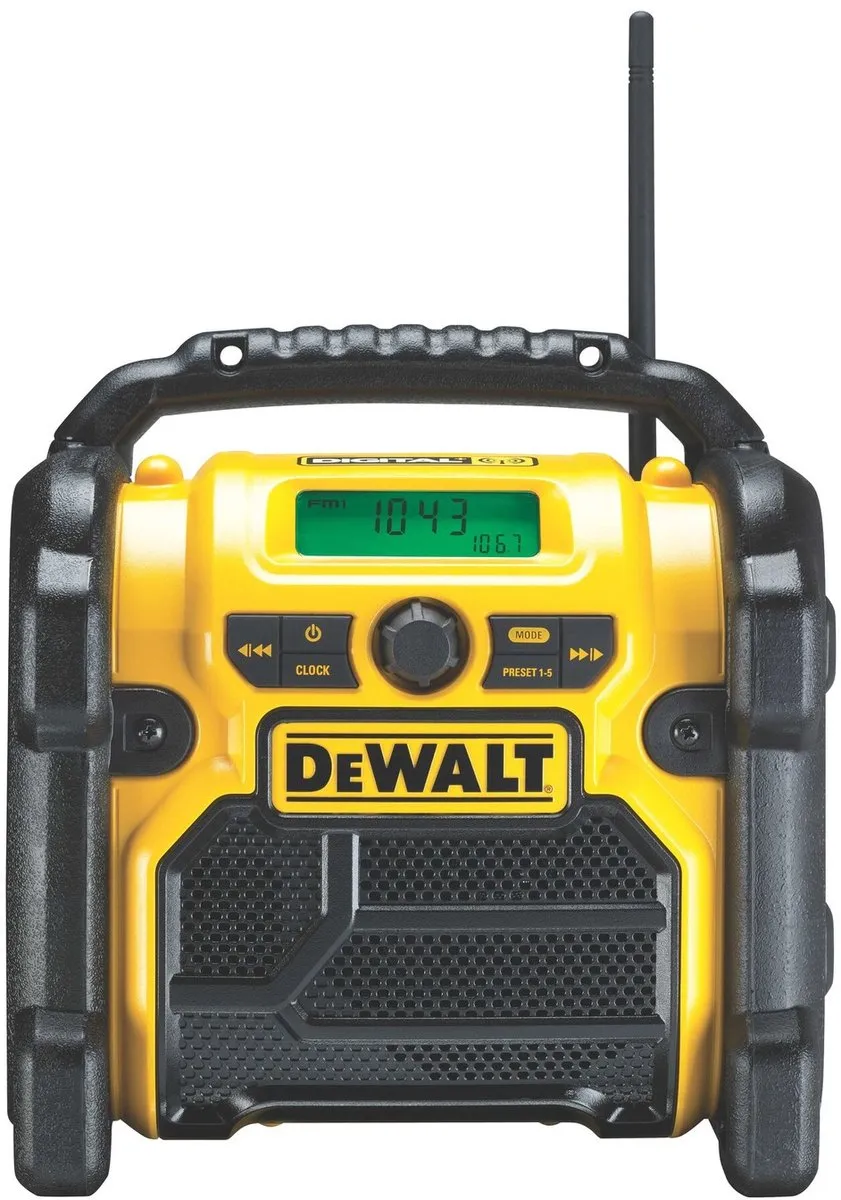DeWalt DCR020 Bouwradio DAB+ - Zwart/Geel
