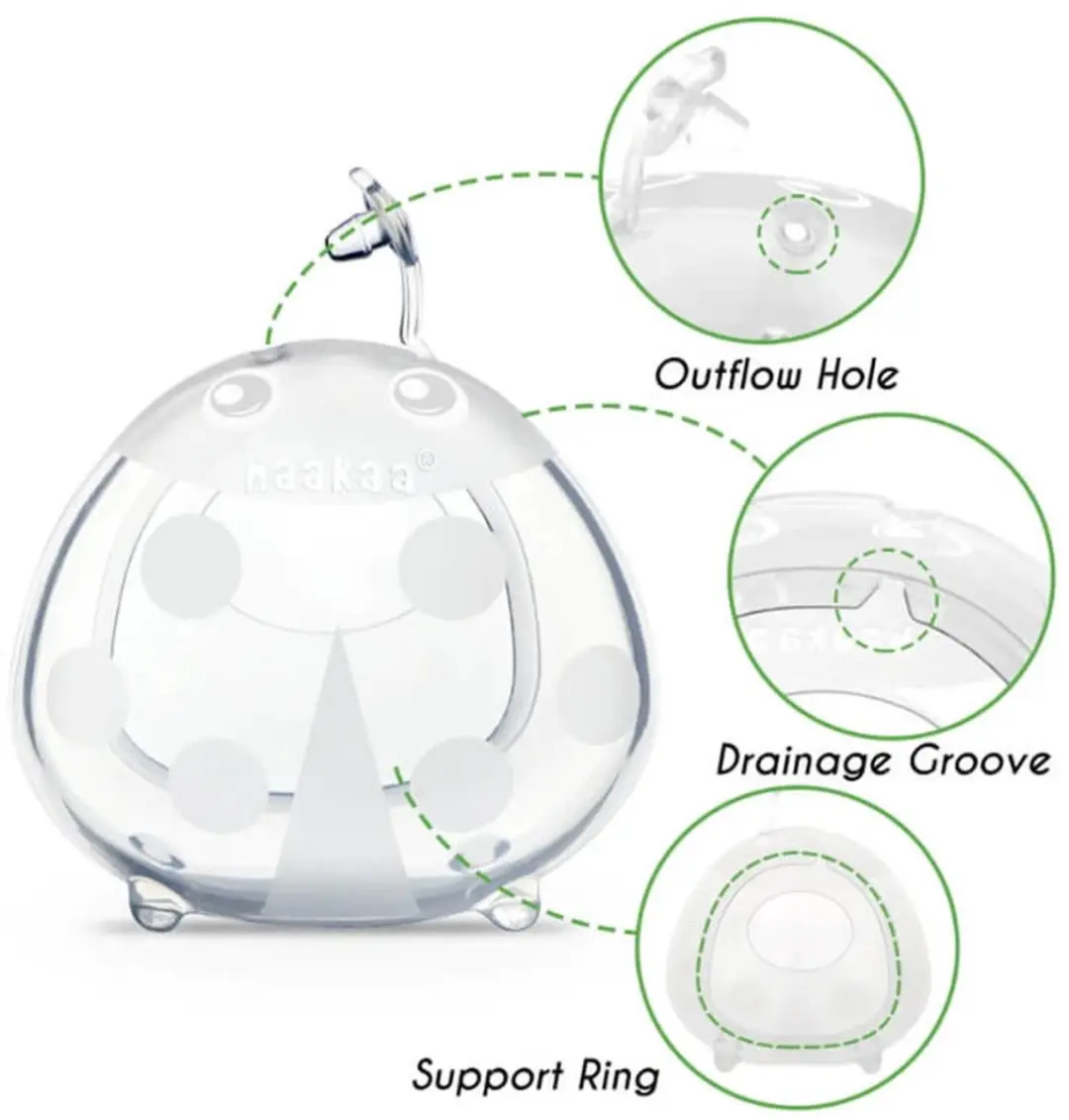 Haakaa Silicone Milk Collector 150ml - Ladybug