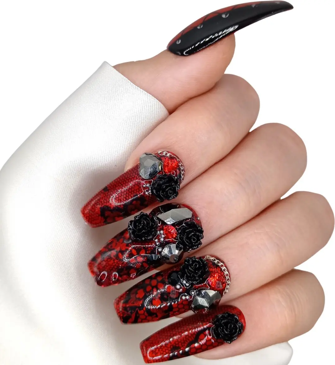 SD Press on Nails No 98 O Fortuna Luxury's Plaknagels