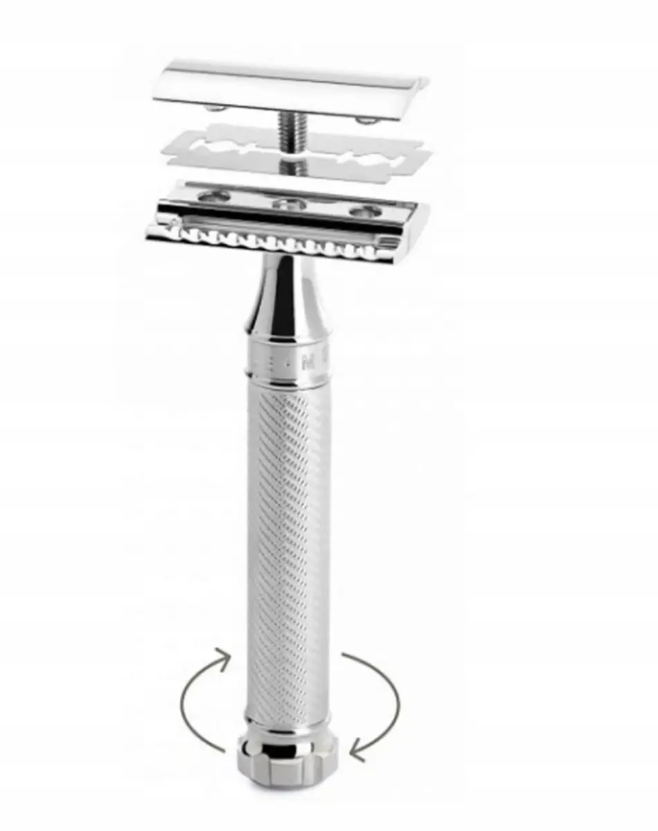 Mühle R41 Twist Klassiek Scheermes - Zilver