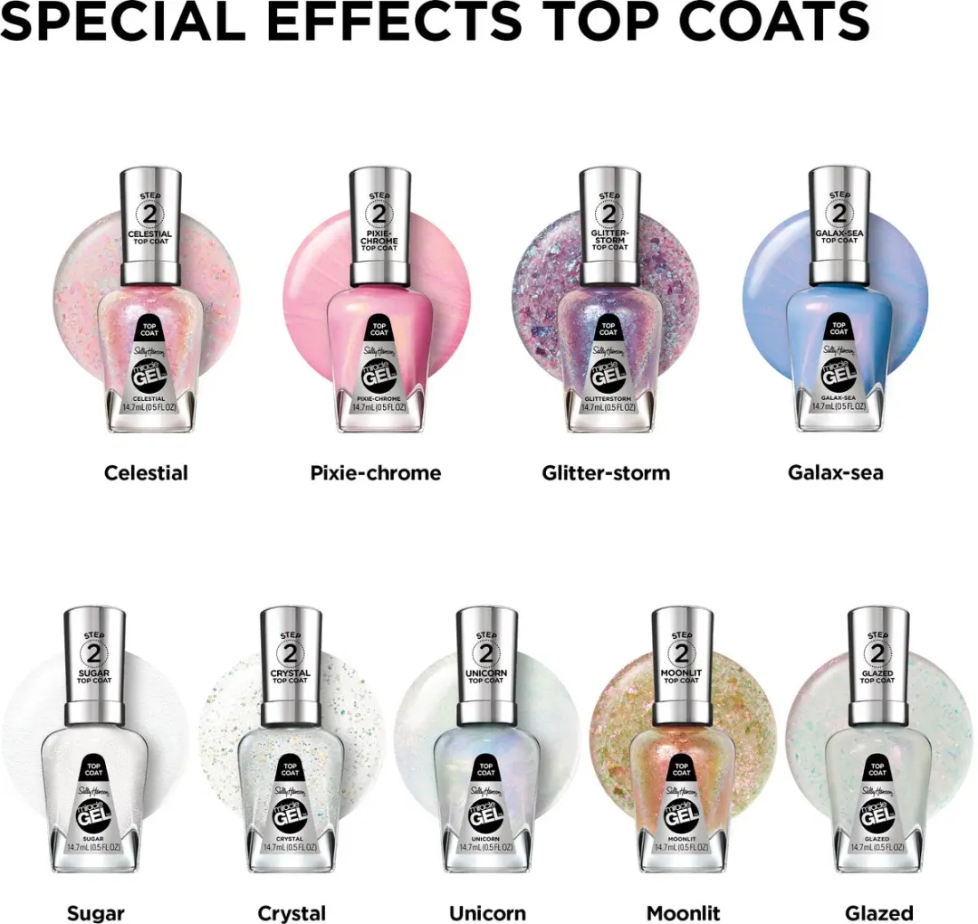 Sally Hansen Miracle Gel Toplaag Pixie Chrome IV 15ml