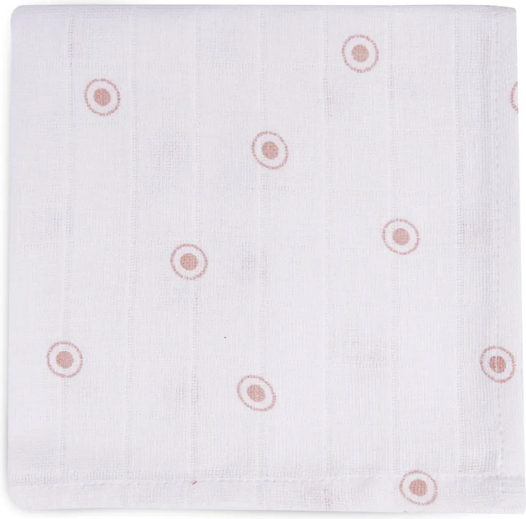 Jollein Monddoekjes Hydrofiel Paisley & Halo - 2 Stuks - Roze