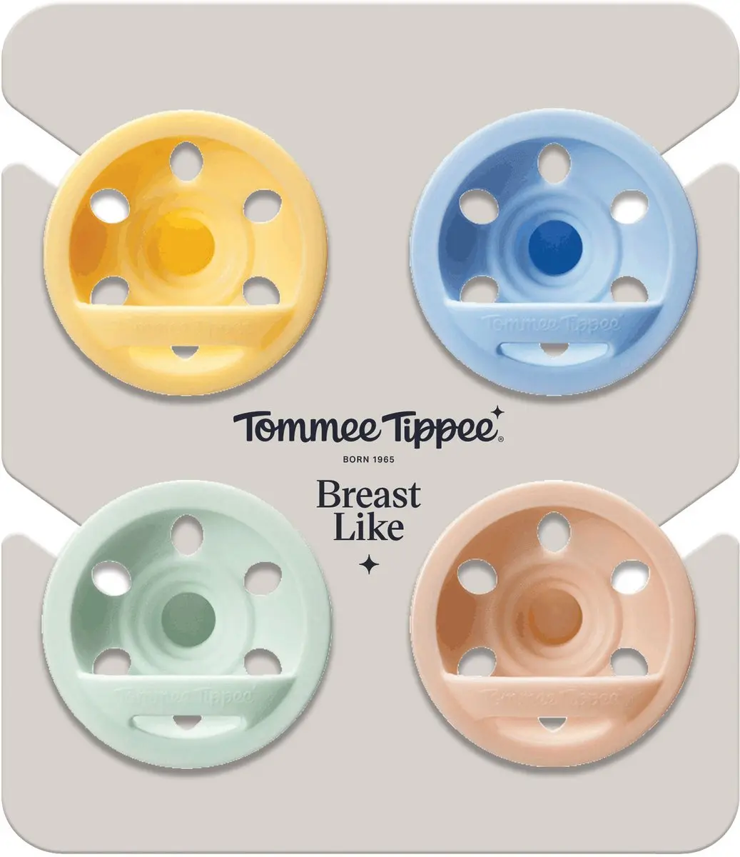 Tommee Tippee Nacht Fopspeen 0-6m - 4 Stuks - Groen/Geel/Blauw/Roz - afbeelding 6 van 6