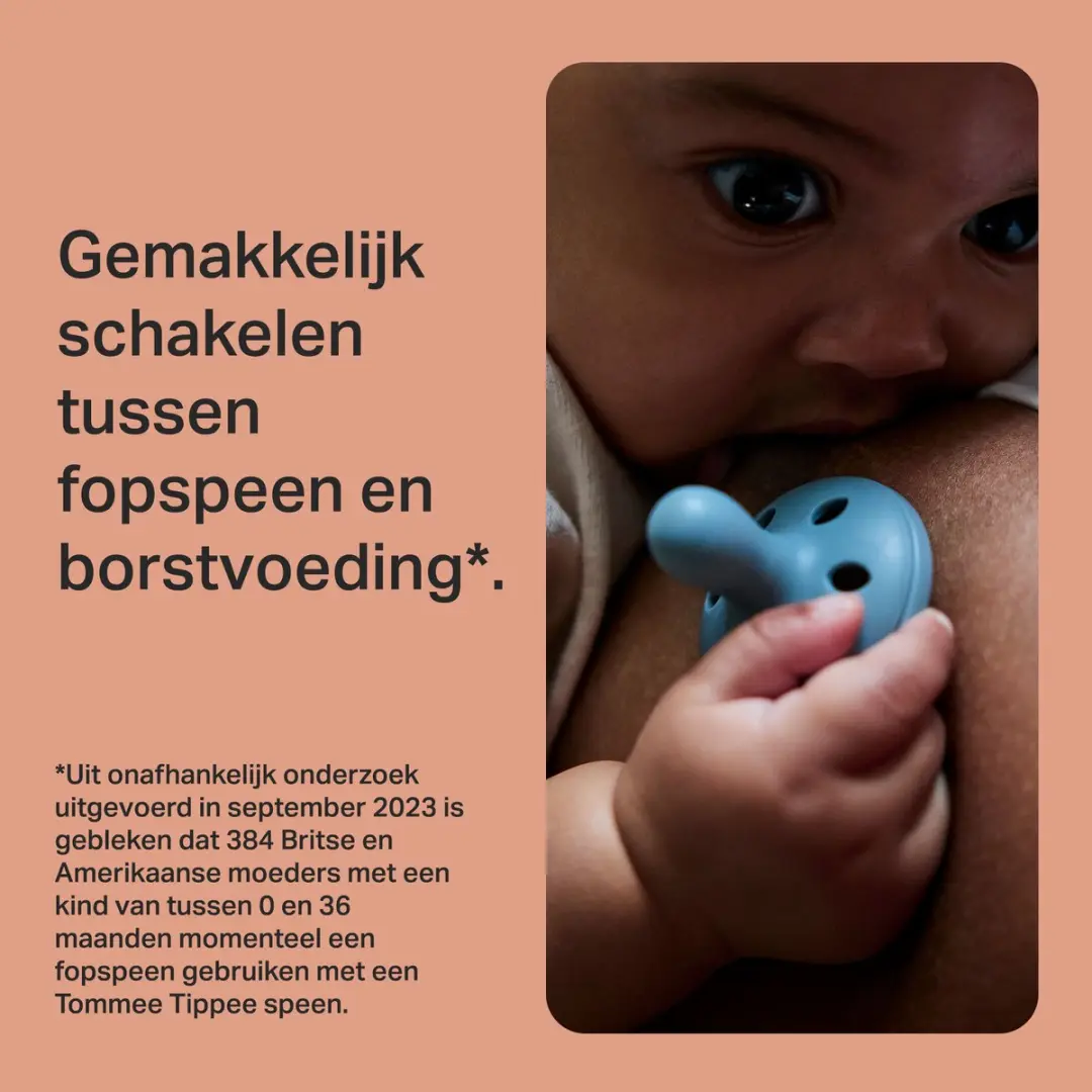 Tommee Tippee Nacht Fopspeen 0-6m - 4 Stuks - Groen/Geel/Blauw/Roz